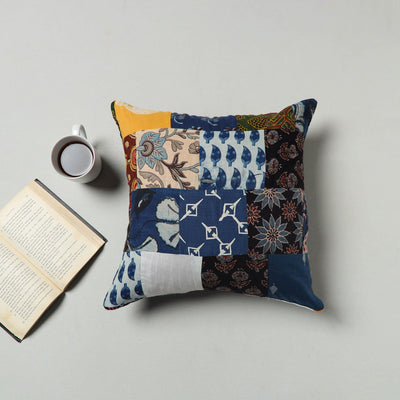  Multicolor Handcrafted Patchwork Cushion Cover