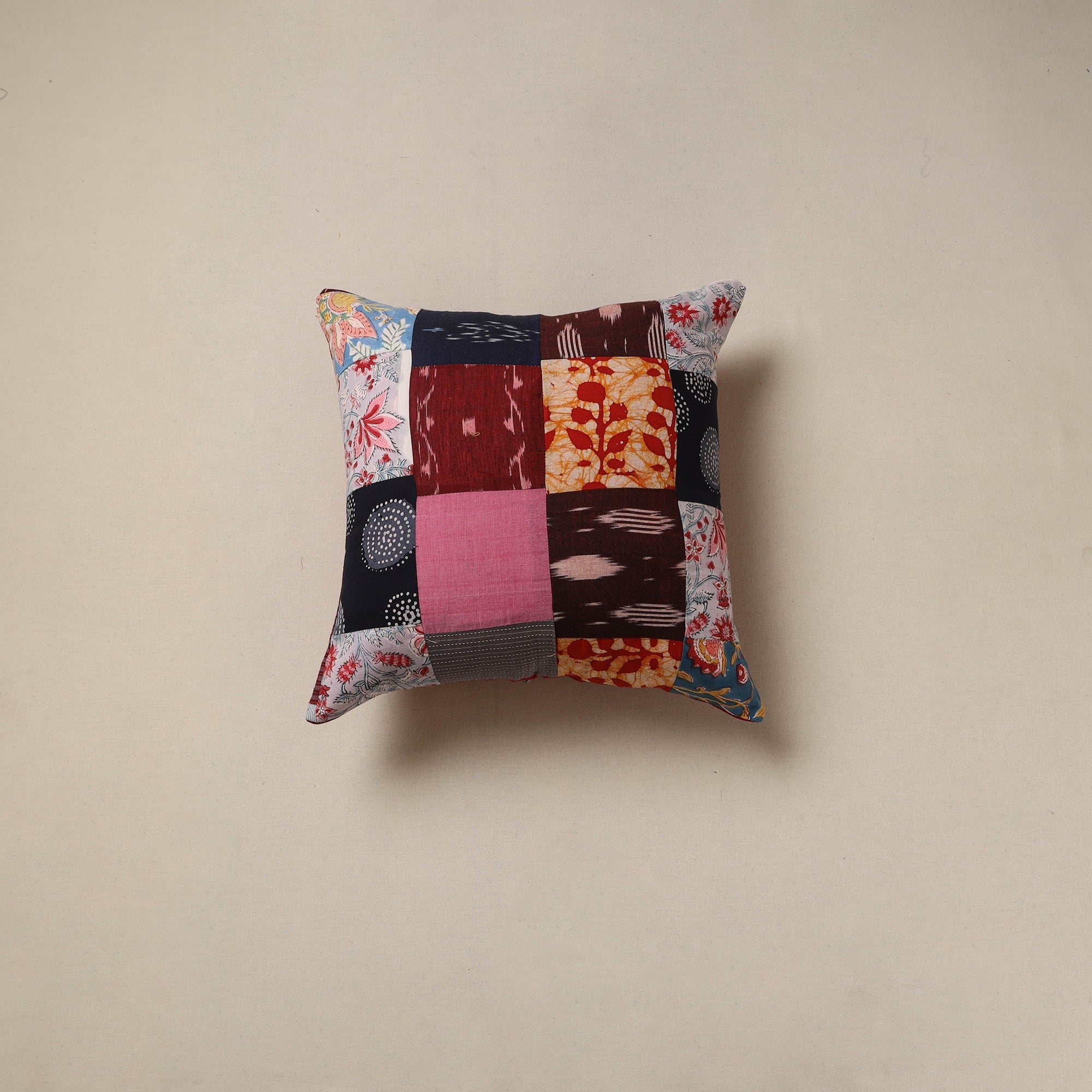 Handcrafted patchwork cushion cover 69