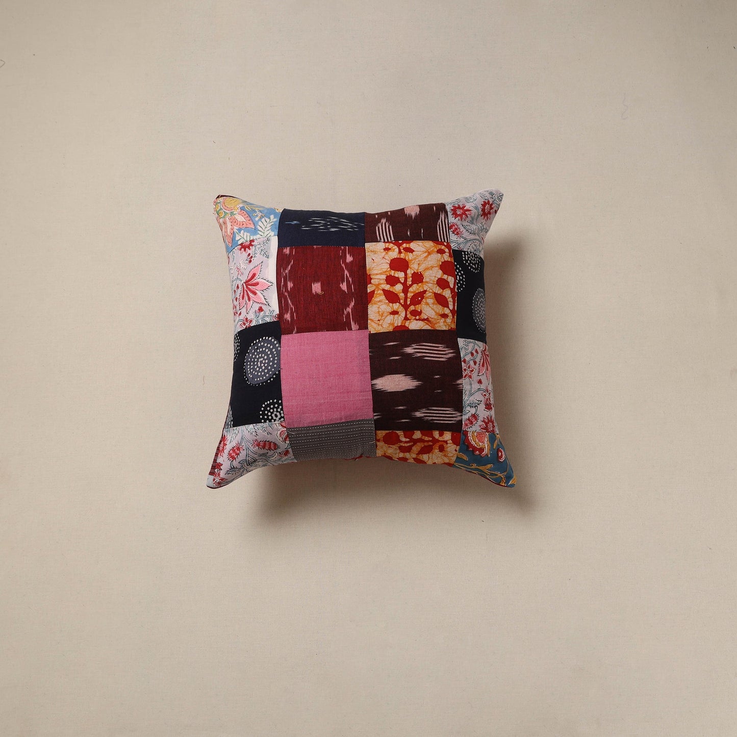 Handcrafted patchwork cushion cover 69