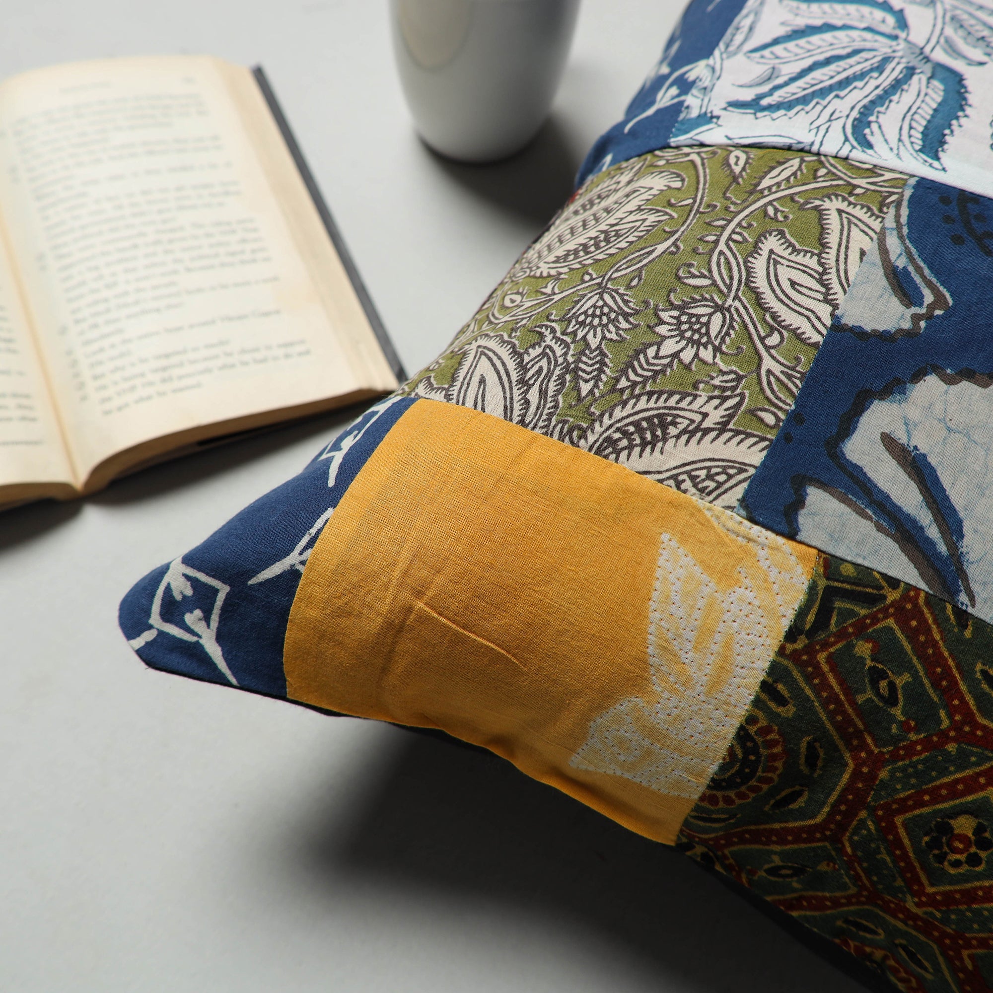 Multicolor - handcrafted patchwork cushion cover 70