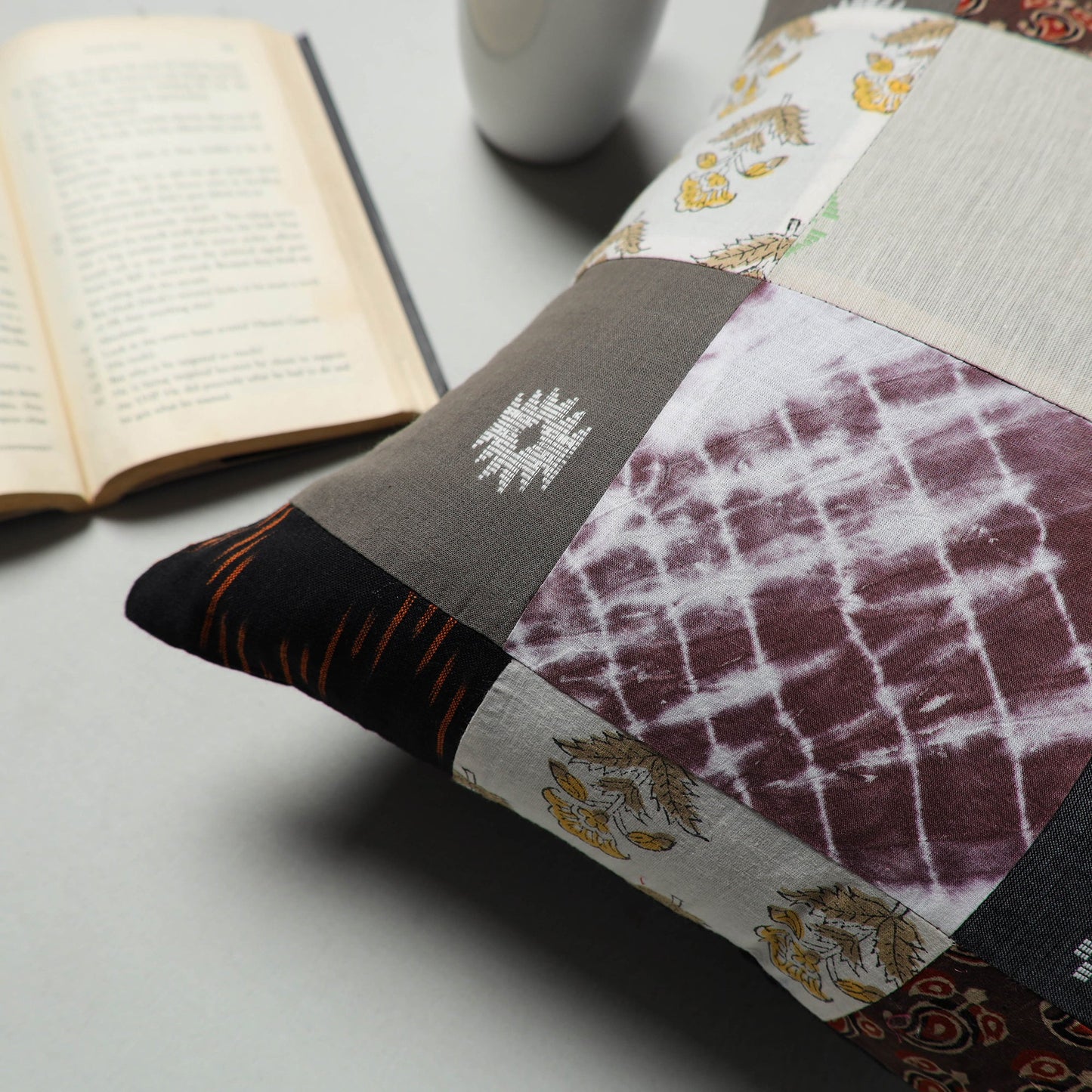 Multicolor - handcrafted patchwork cushion cover 71