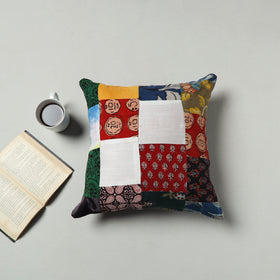 Multicolor - handcrafted patchwork cushion cover 77