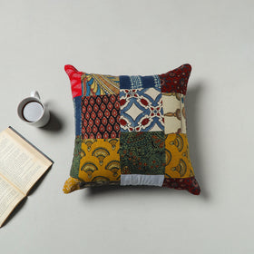 Multicolor - handcrafted patchwork cushion cover 78