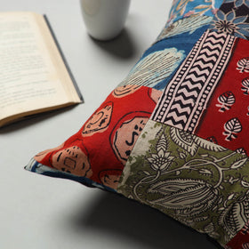 Multicolor - handcrafted patchwork cushion cover 79