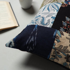 Buy Multicolor Handcrafted Patchwork Cushion Cover