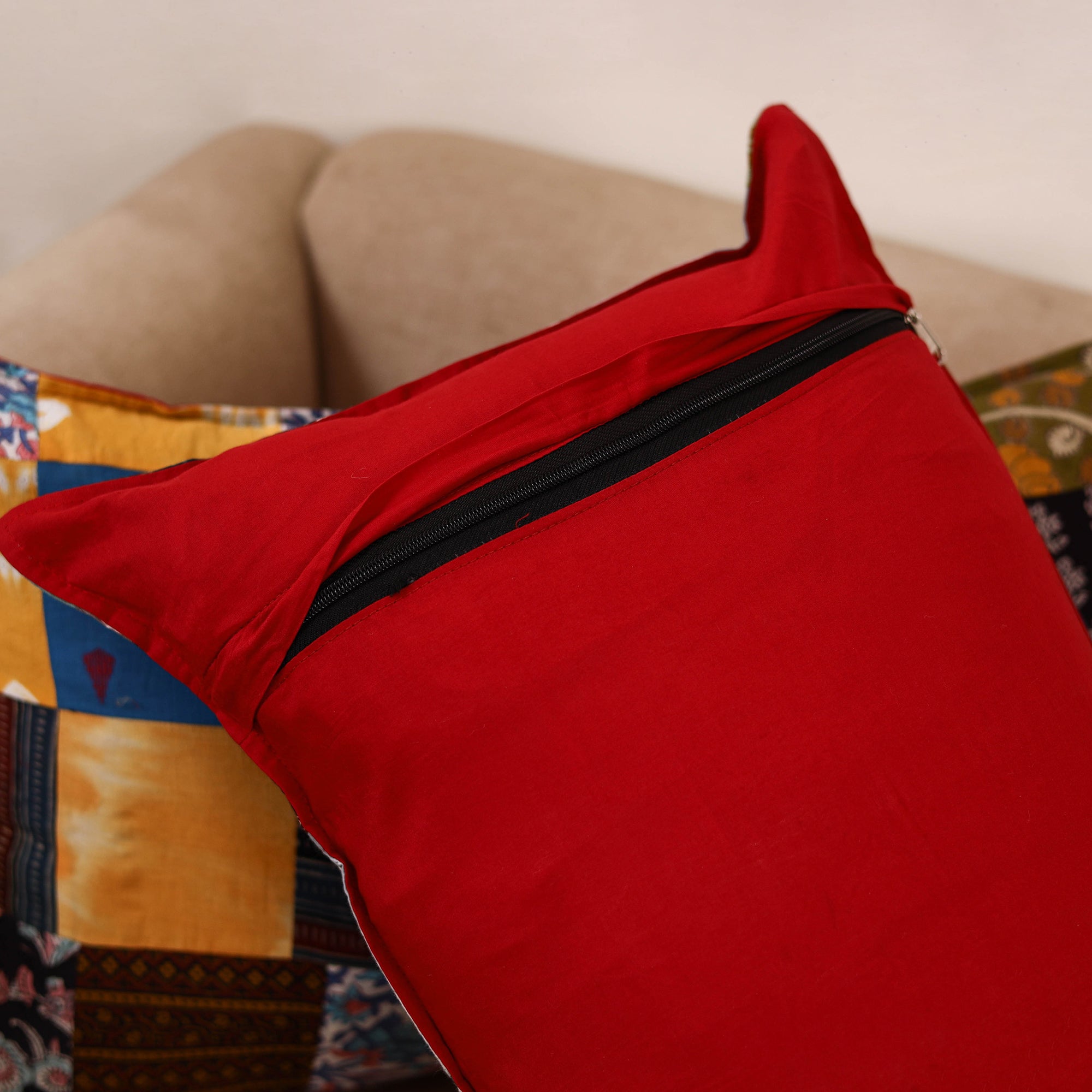 Handcrafted patchwork pillow covers (set of 2) 03