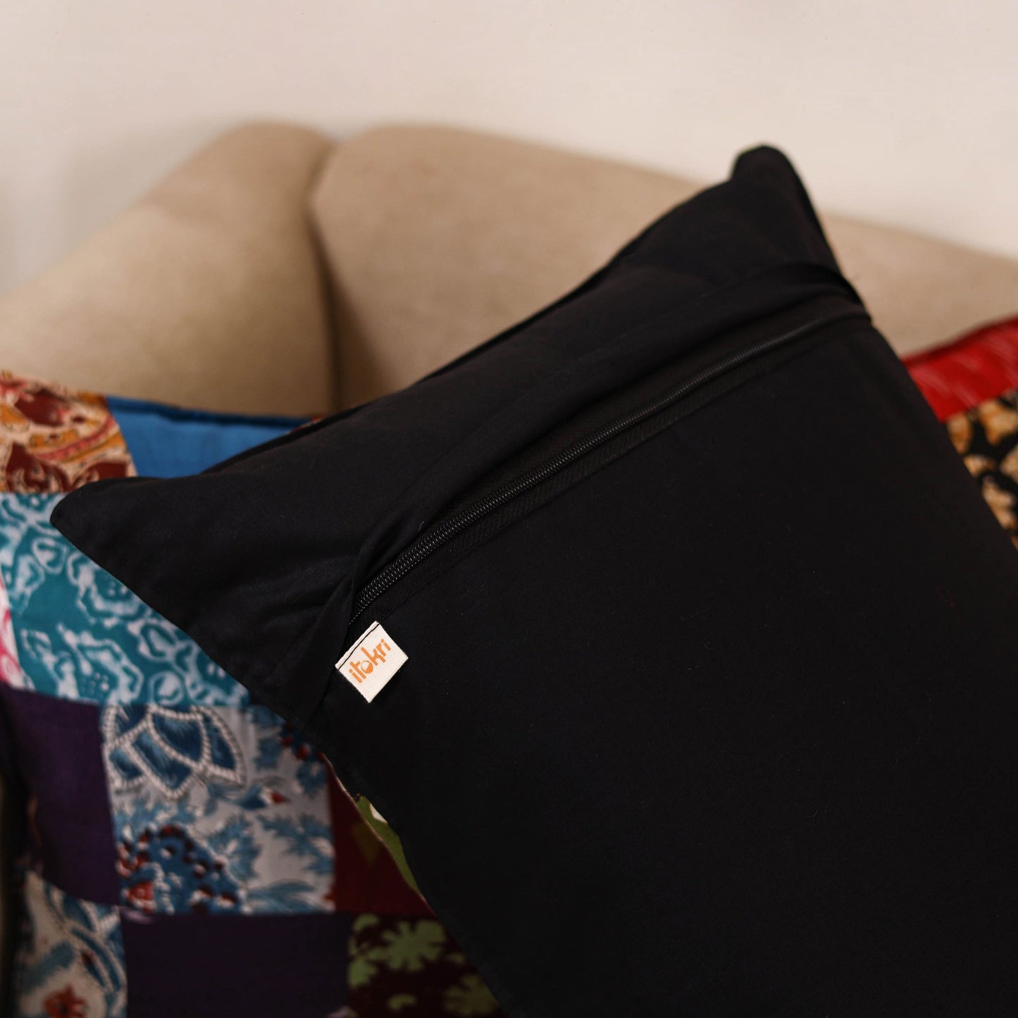 Handcrafted patchwork pillow covers (set of 2) 05