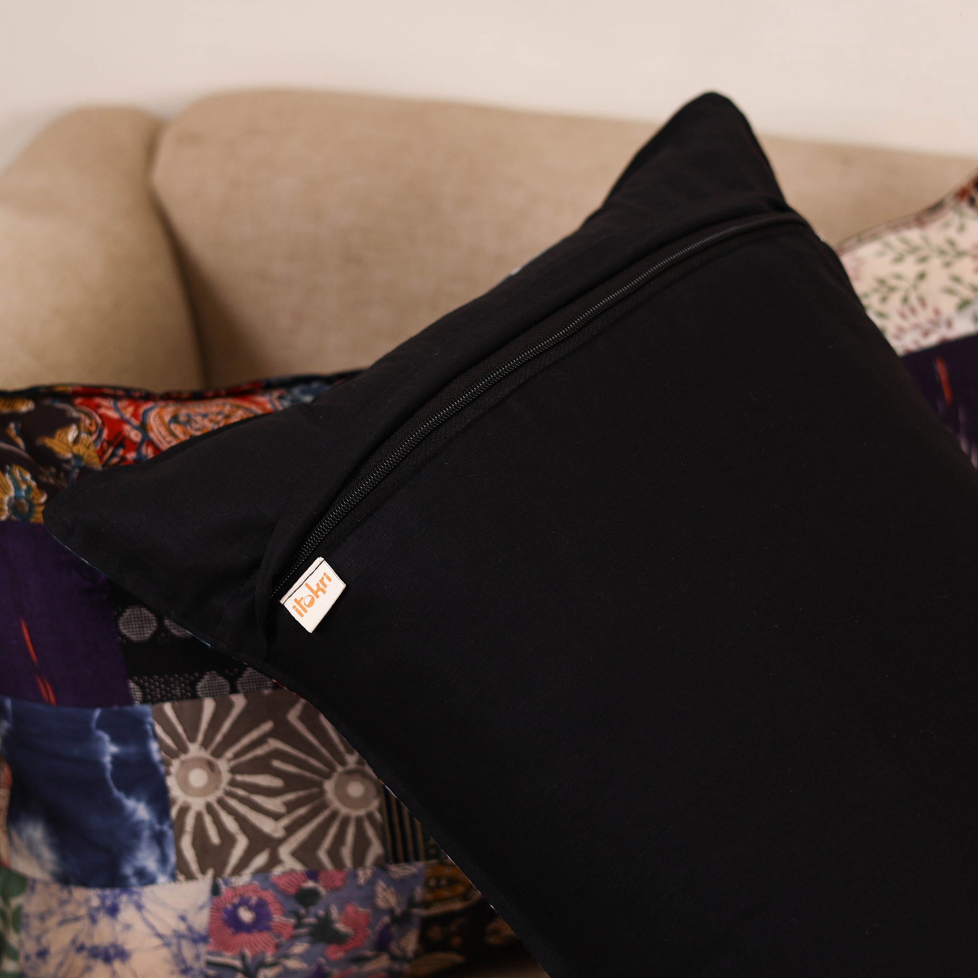 Handcrafted patchwork pillow covers (set of 2) 07