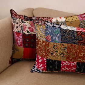 Handcrafted patchwork pillow covers (set of 2) 08