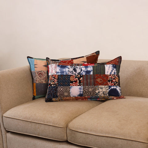 Handcrafted patchwork pillow covers (set of 2) 11