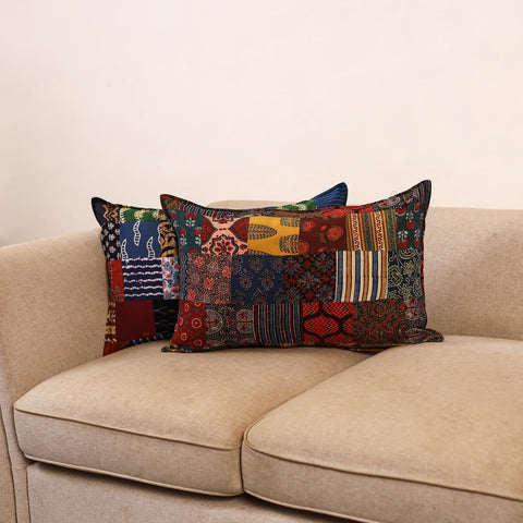 Handcrafted patchwork pillow covers (set of 2) 15