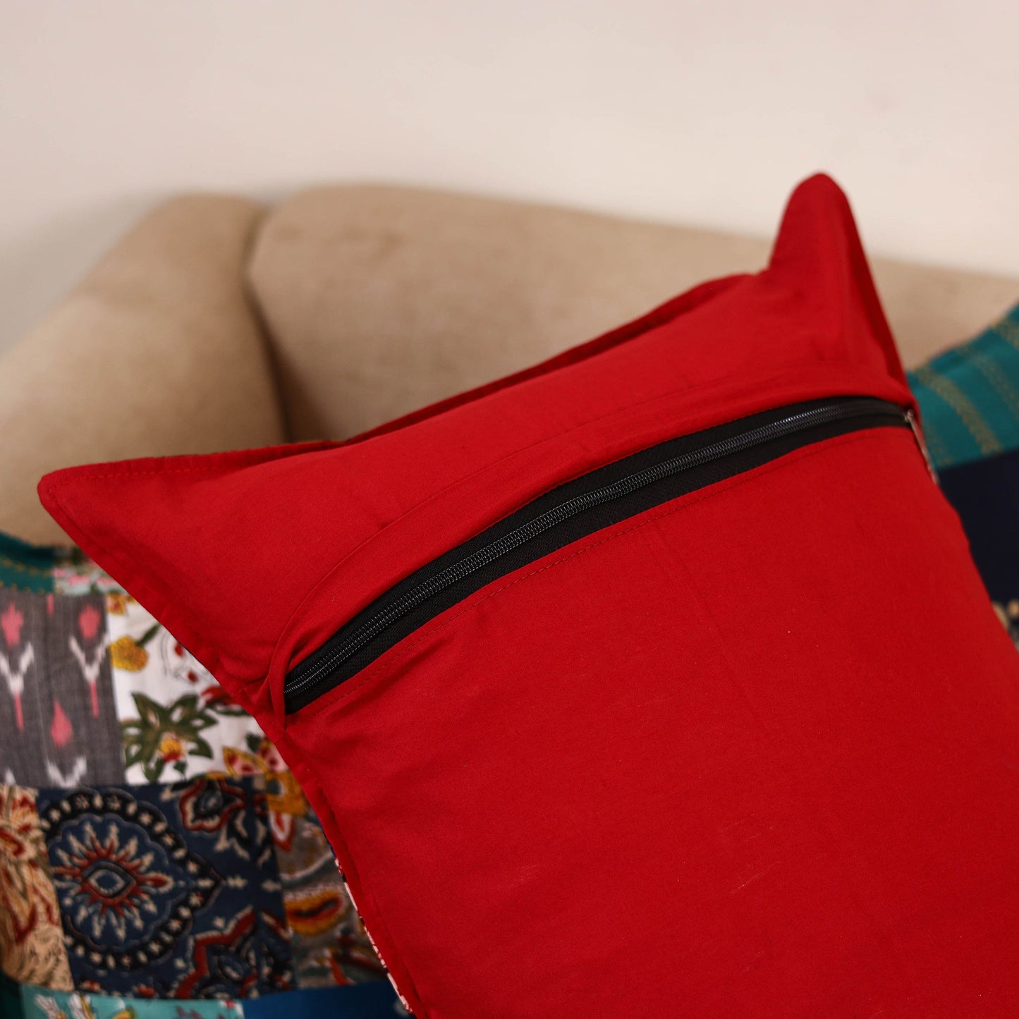 Handcrafted patchwork pillow covers (set of 2) 16