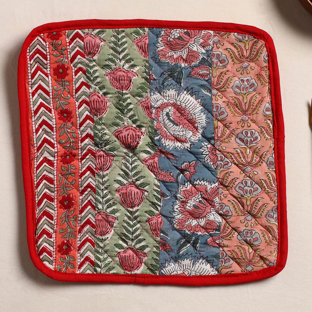 Multicolor Handcrafted Patchwork Pot Holder