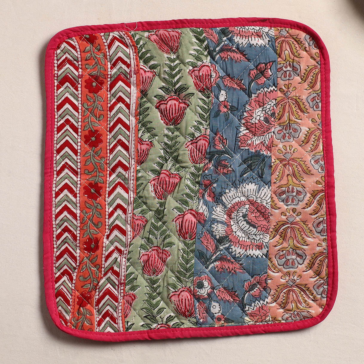Multicolor Handcrafted Patchwork Pot Holder