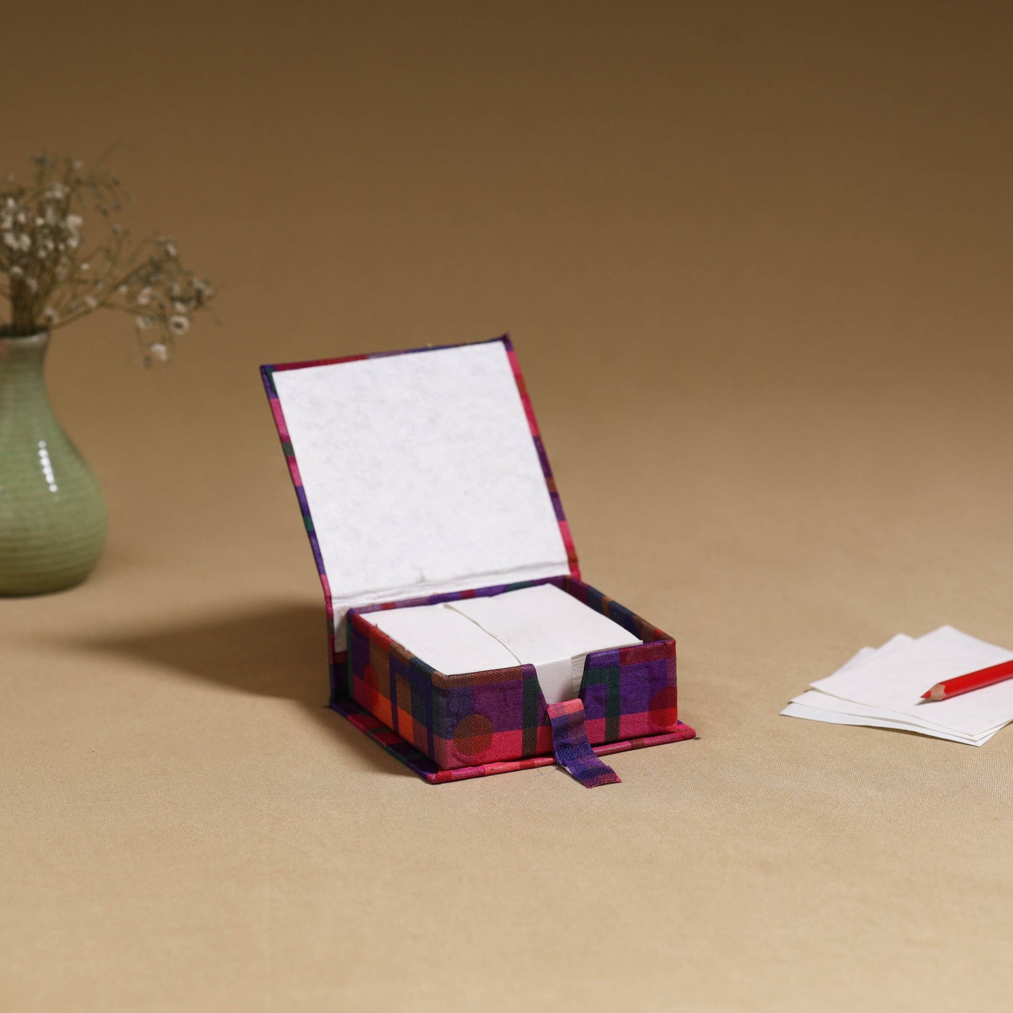 Multicolor - handcrafted printed card holder with slips 19