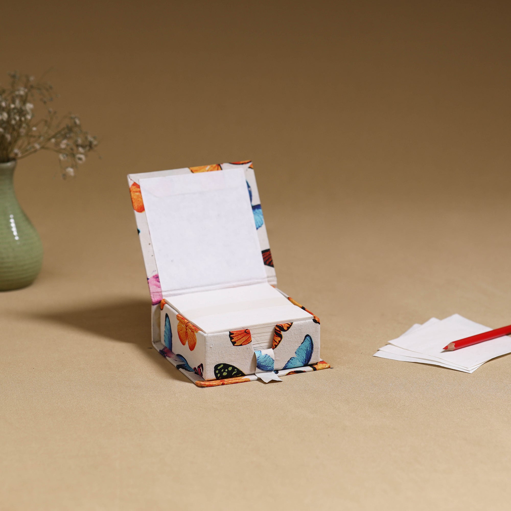 Multicolor - handcrafted printed card holder with slips 39