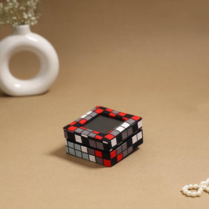 Handcrafted printed fabric ring/earring box 27