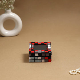 Handcrafted printed fabric ring/earring box 27