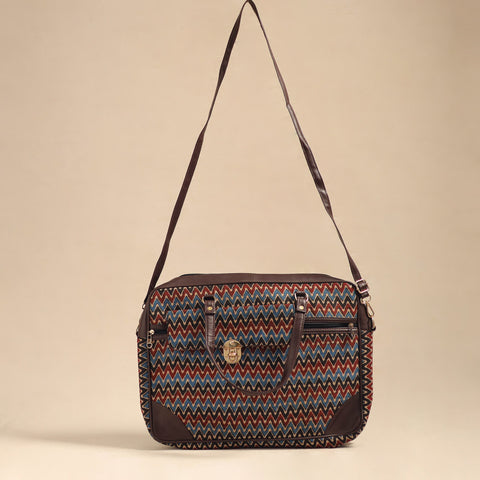  Multicolor Handcrafted Printed Laptop Bag 
