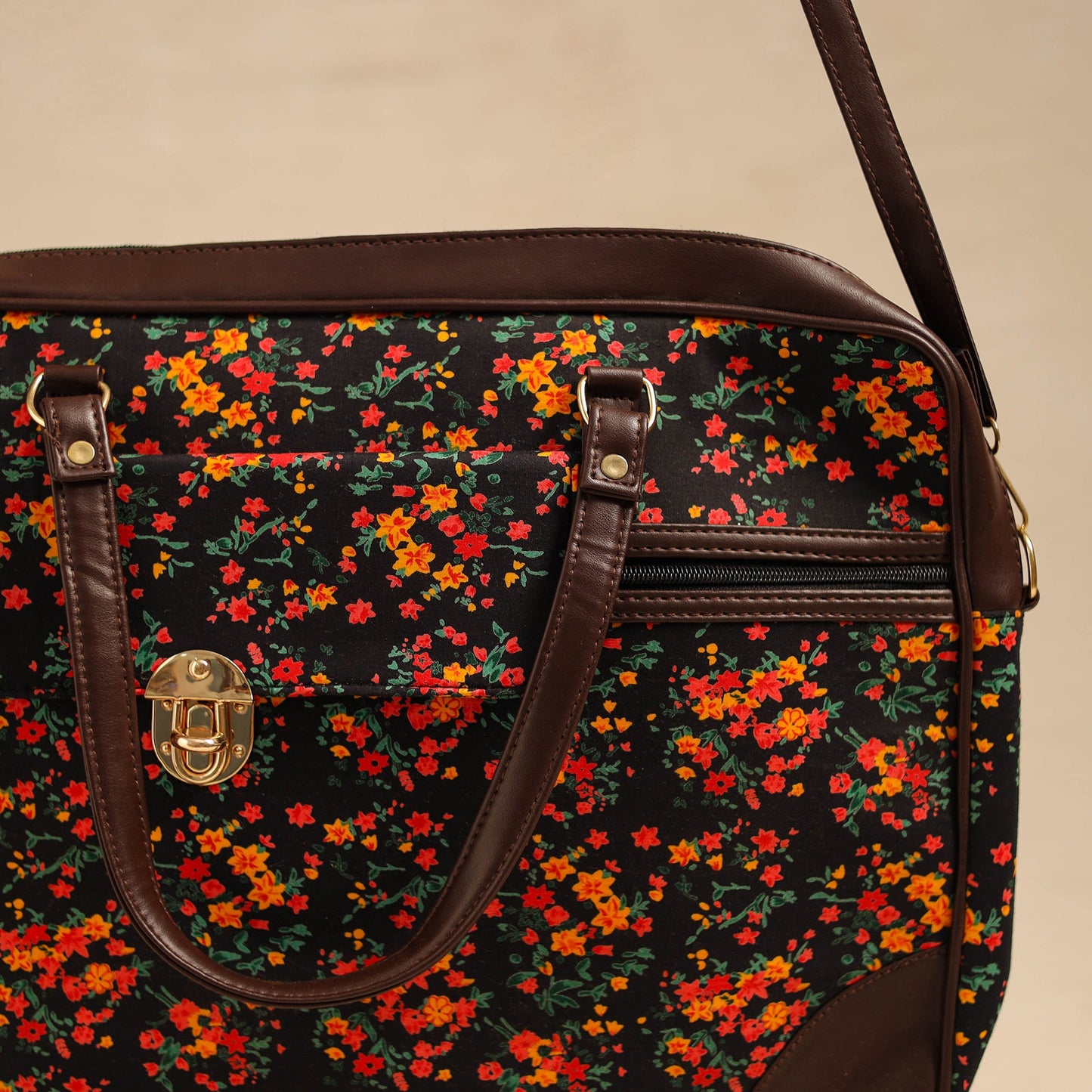  Multicolor Handcrafted Printed Laptop Bag 