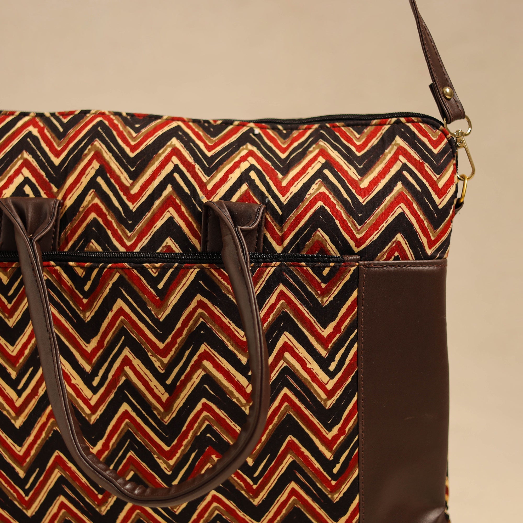  Multicolor Handcrafted Printed Laptop Bag 