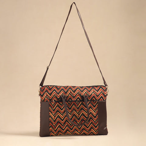  Multicolor Handcrafted Printed Laptop Bag 