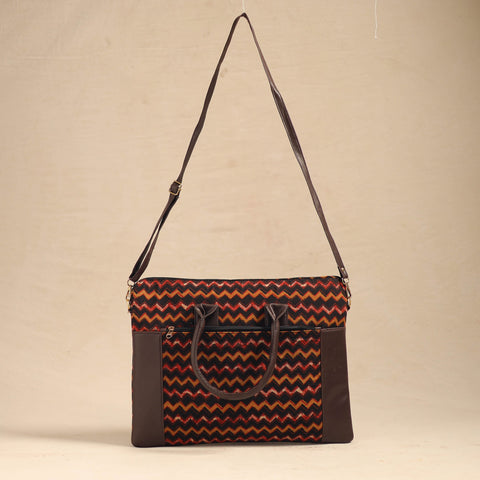  Multicolor Handcrafted Printed Laptop Bag 