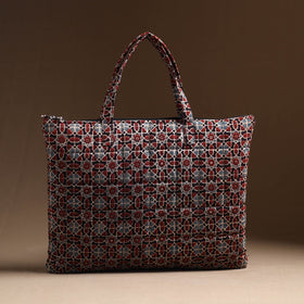 Multicolor Handcrafted Quilted Cotton Hand Bag 04