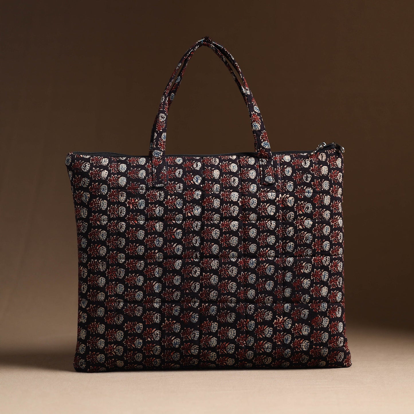 Multicolor Handcrafted Quilted Cotton Hand Bag 05