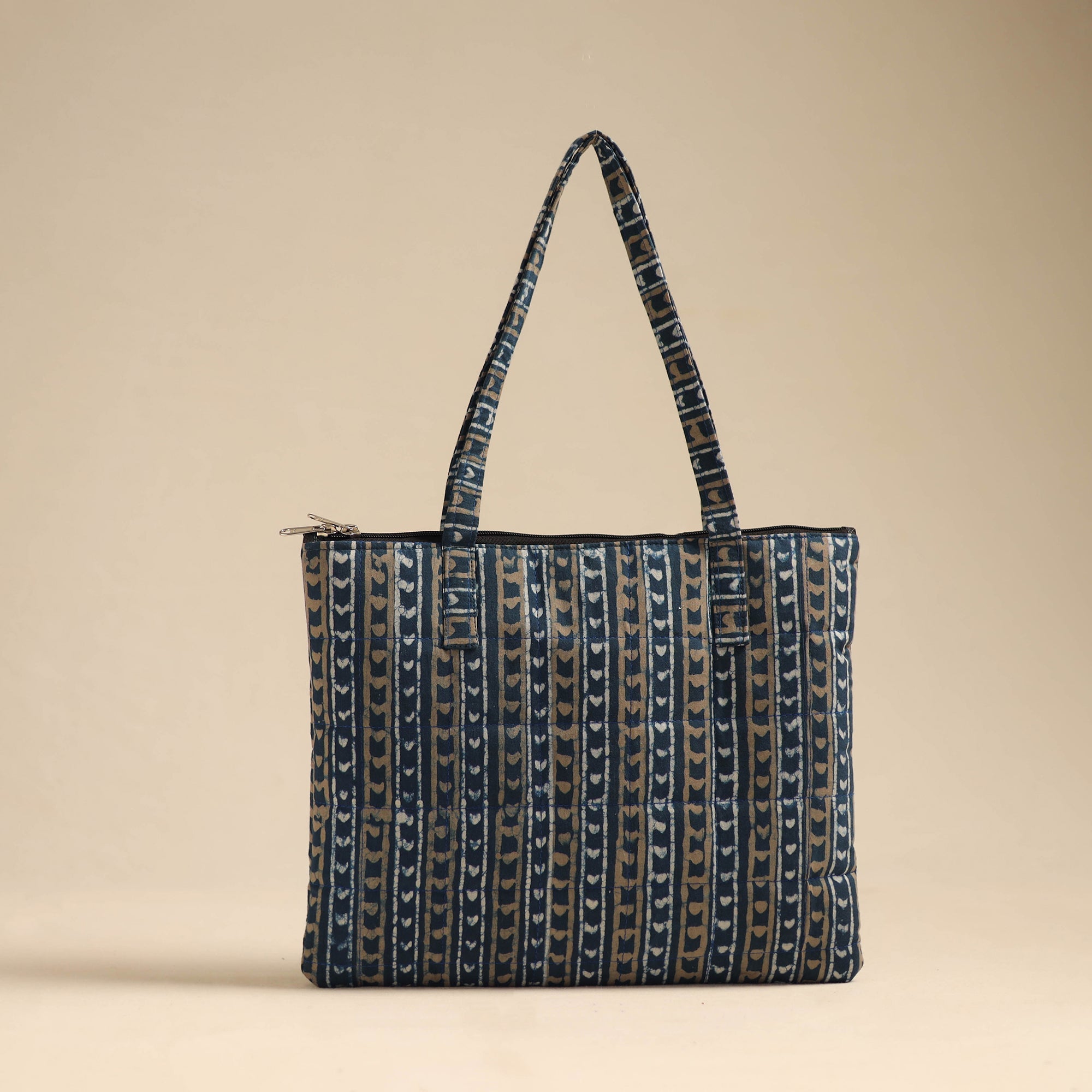 Multicolor Handcrafted Quilted Cotton Hand Bag