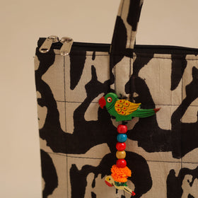  Multicolor Handcrafted Quilted Cotton Hand Bag