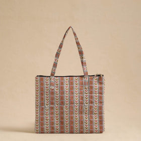 Multicolor Handcrafted Quilted Cotton Hand Bag