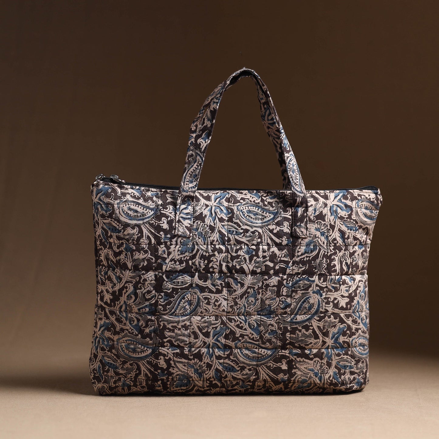 Multicolor Handcrafted Quilted Cotton Hand Bag 19