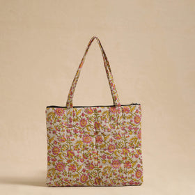  Multicolor Handcrafted Quilted Cotton Hand Bag