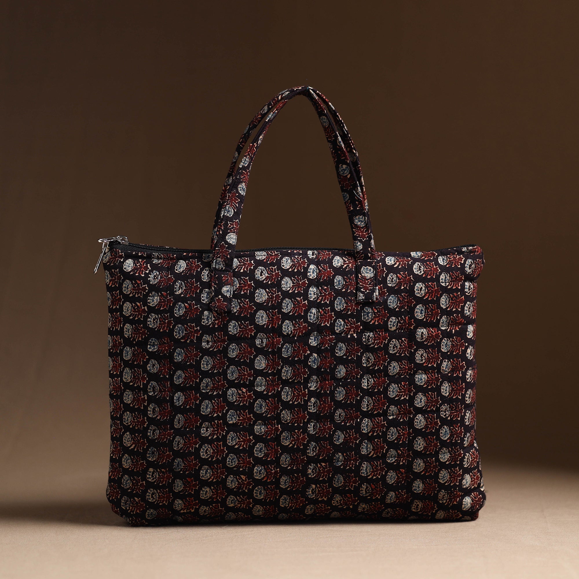 Multicolor Handcrafted Quilted Cotton Hand Bag 23