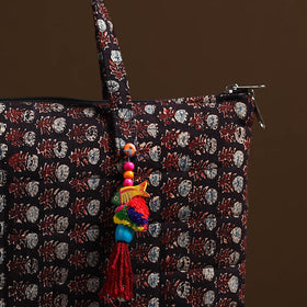 Multicolor Handcrafted Quilted Cotton Hand Bag 23