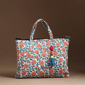 Multicolor Handcrafted Quilted Cotton Hand Bag 42