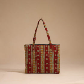 Multicolor - handcrafted quilted cotton handbag 02