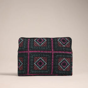  Multicolor Handcrafted Quilted Laptop Sleeve (11 x 16 in)