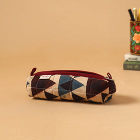 Handcrafted quilted pencil pouch 08