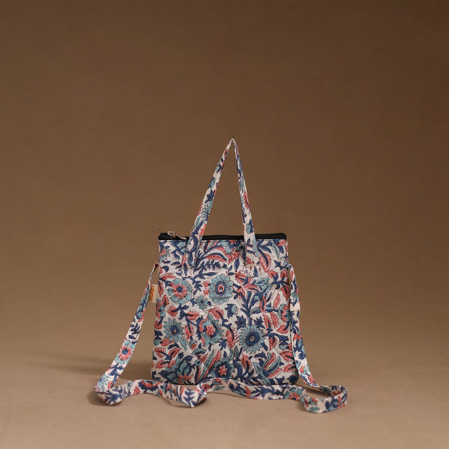 Handcrafted quilted sling bag 08