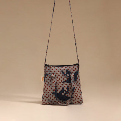 Handcrafted quilted sling bag 37