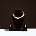 Multicolor - handcrafted shell & thread work necklace set 12