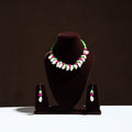 Multicolor - handcrafted shell & thread work necklace set 19