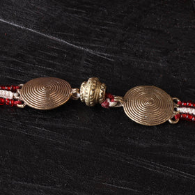 Handcrafted tribal dokra brass thread rakhi 34