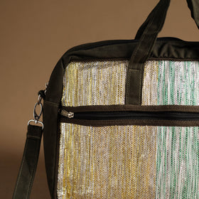  Multicolor Handcrafted Upcycled Woven Laptop Bag 