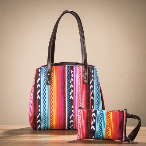 Buy Handcrafted Woven Cotton Shoulder Bag (Set of 2) Online at iTokri.com