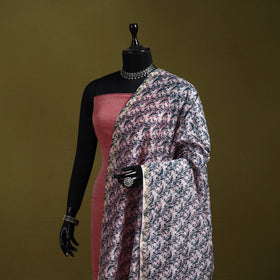 Multicolor - handloom chanderi silk hand sanganeri dupatta