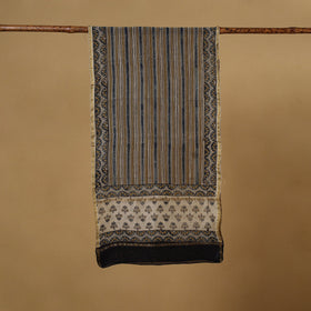 Handloom chanderi silk natural dyed stole 07 - handcrafted