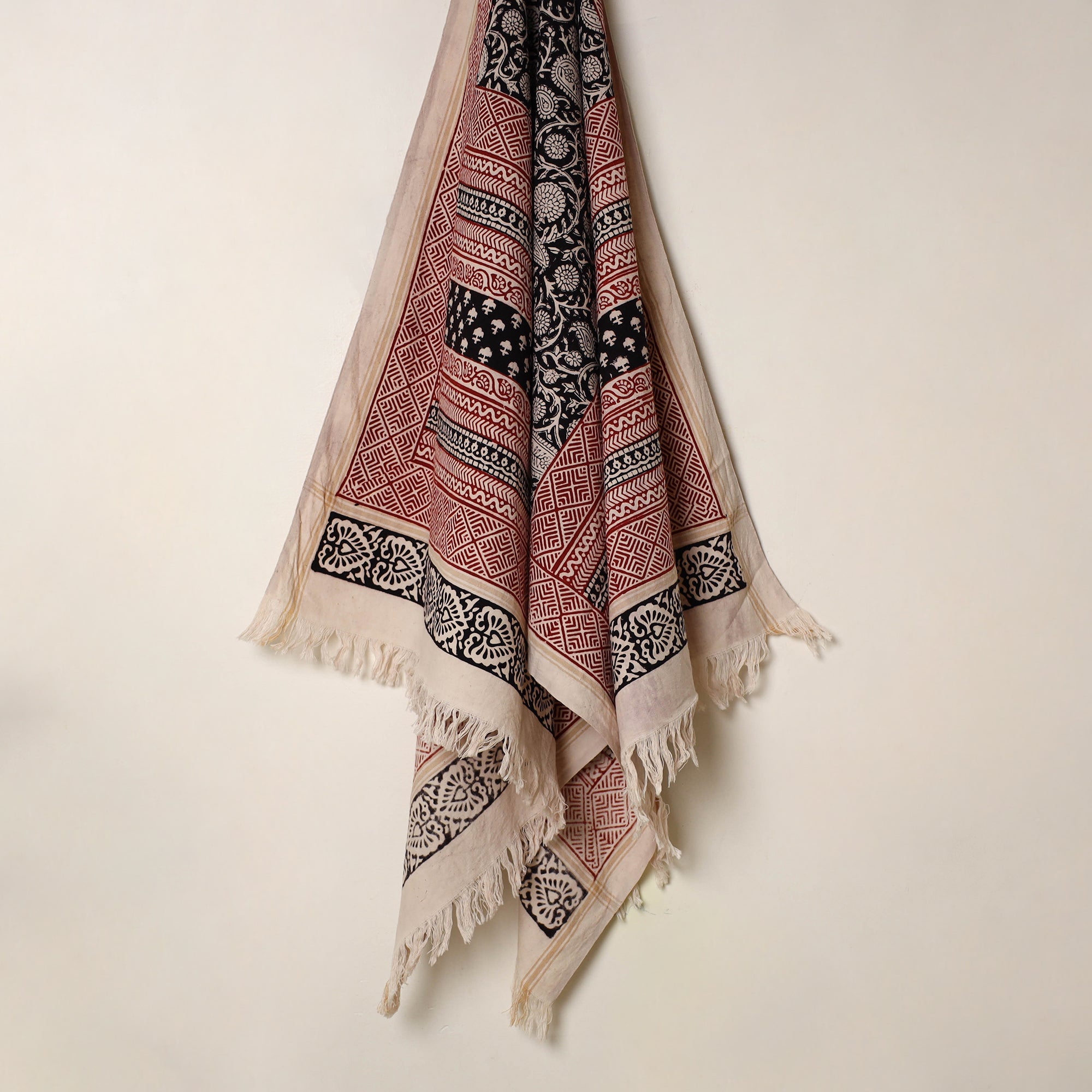  Multicolor Handloom Cotton Bagh Print Towel